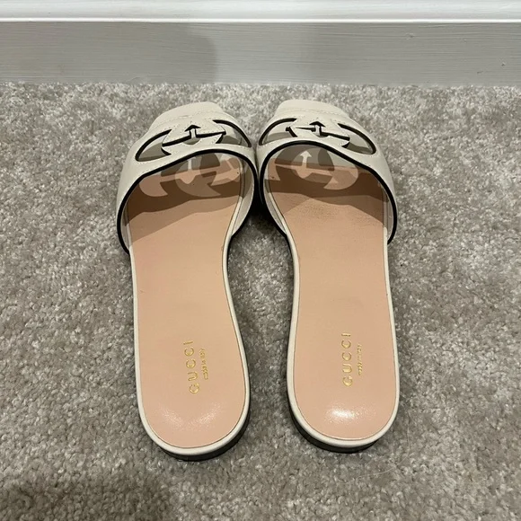 Women's slide sandal with Interlocking G Size 39.5 - Picture 3 of 5